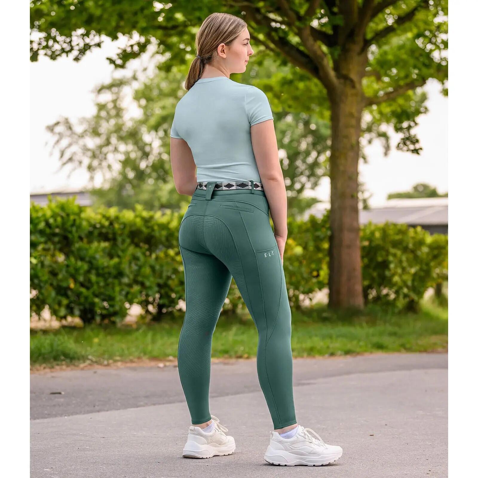 Pantaloni da equitazione full grip per bambina ELT Comfort Ride 2/2