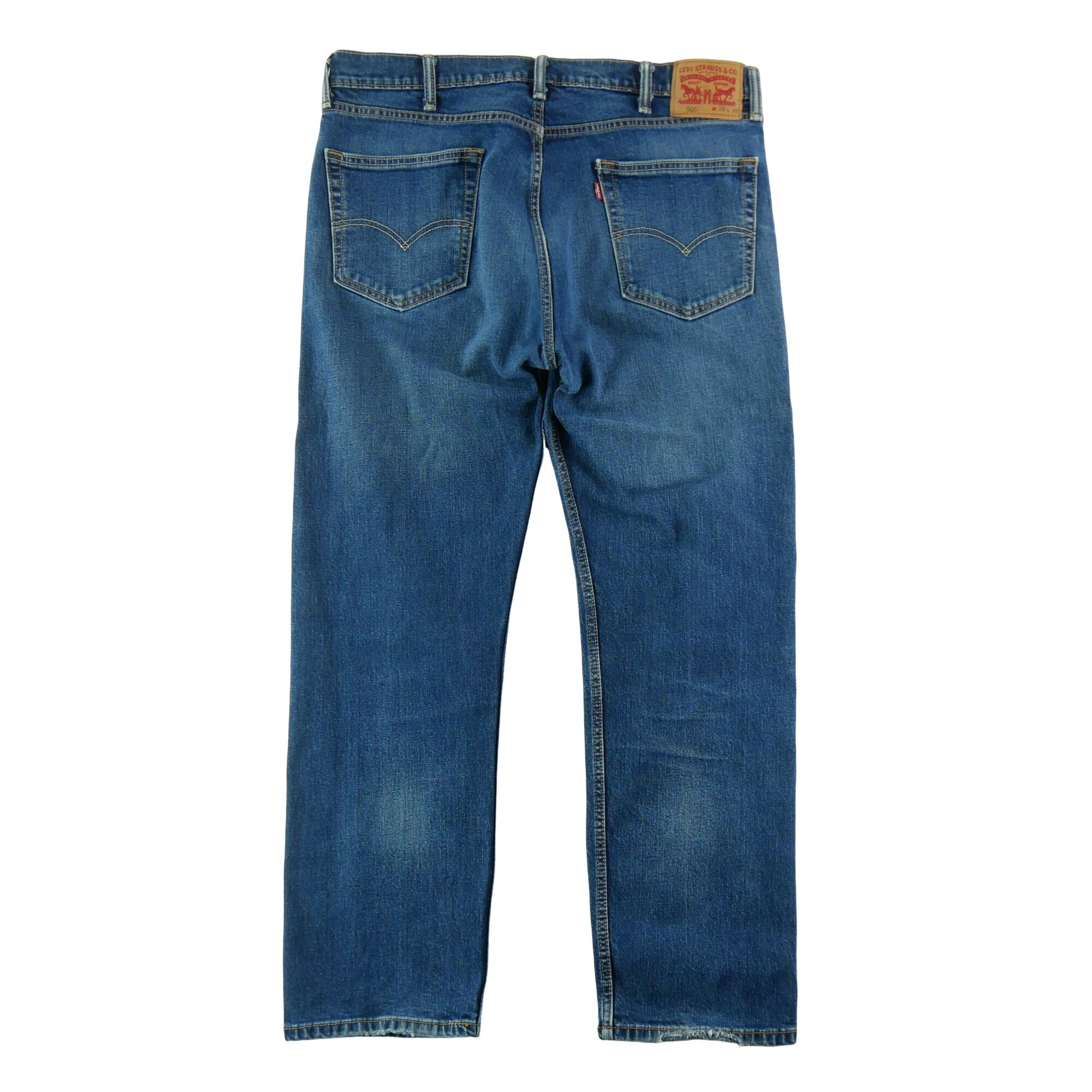 Segunda vida - Calça jeans masculina Levi Strauss 505 W38 L30 - Como novo 2/7