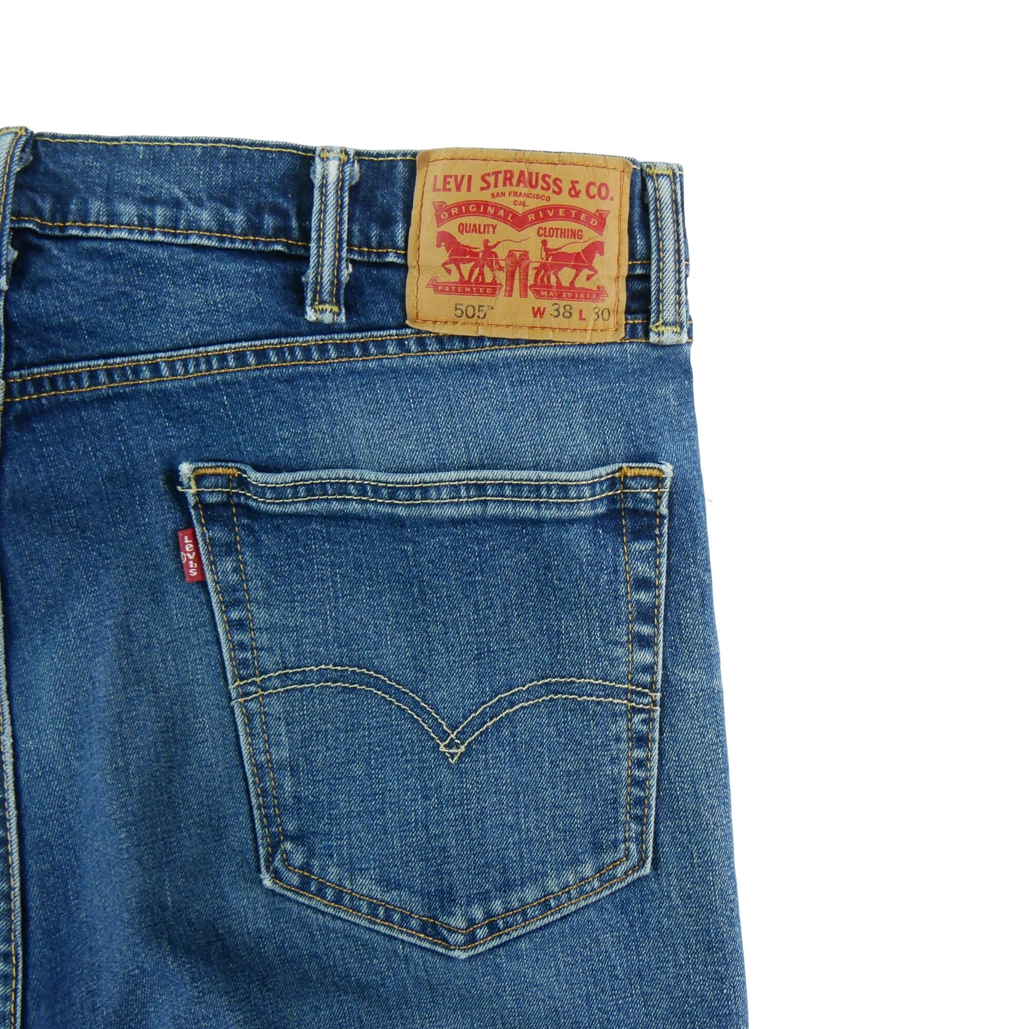 Segunda vida - Calça jeans masculina Levi Strauss 505 W38 L30 - Como novo 5/7