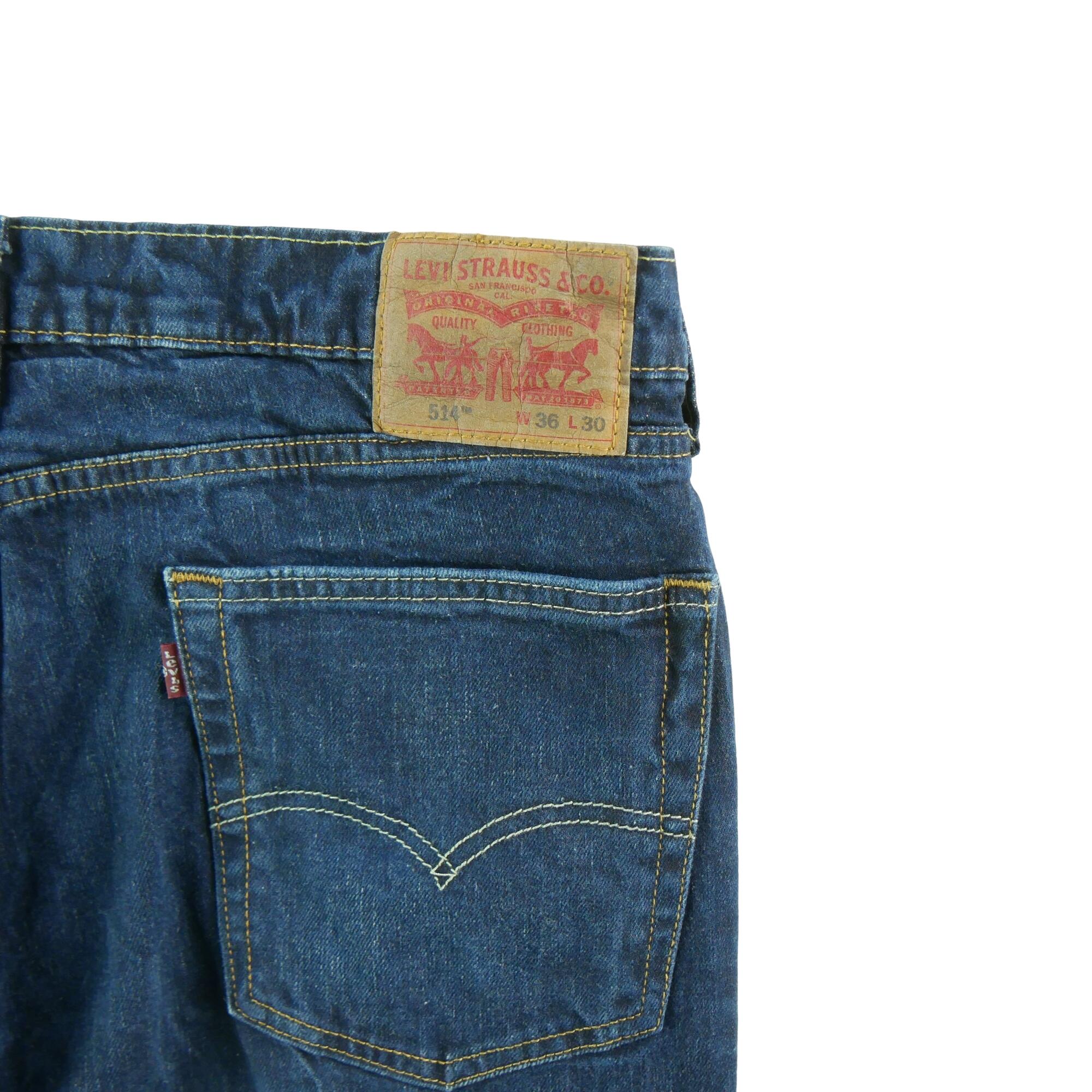 Segunda vida - Calça jeans masculina Levi Strauss 514 reta - Como novo 7/7