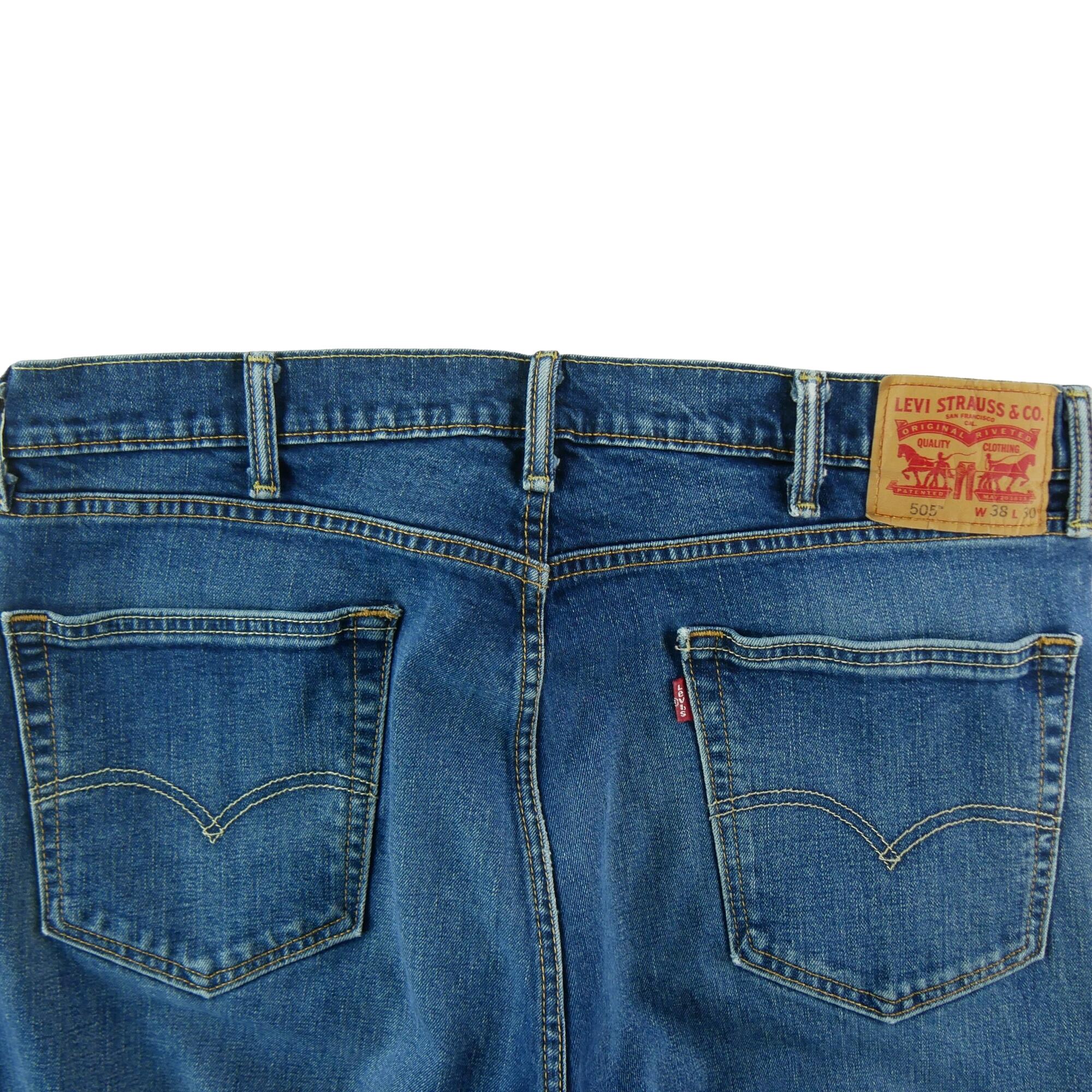 Segunda vida - Calça jeans masculina Levi Strauss 505 W38 L30 - Como novo 4/7