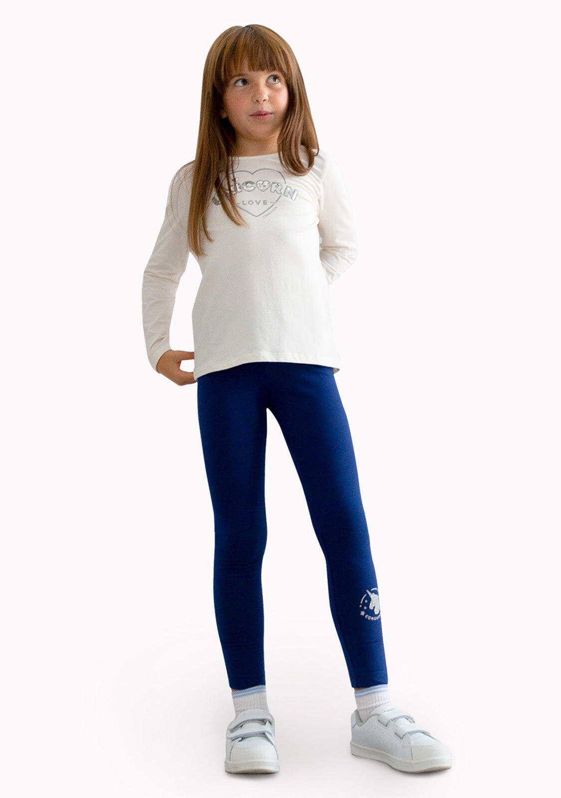 Leggings de Niña en Azul Marino 2/4