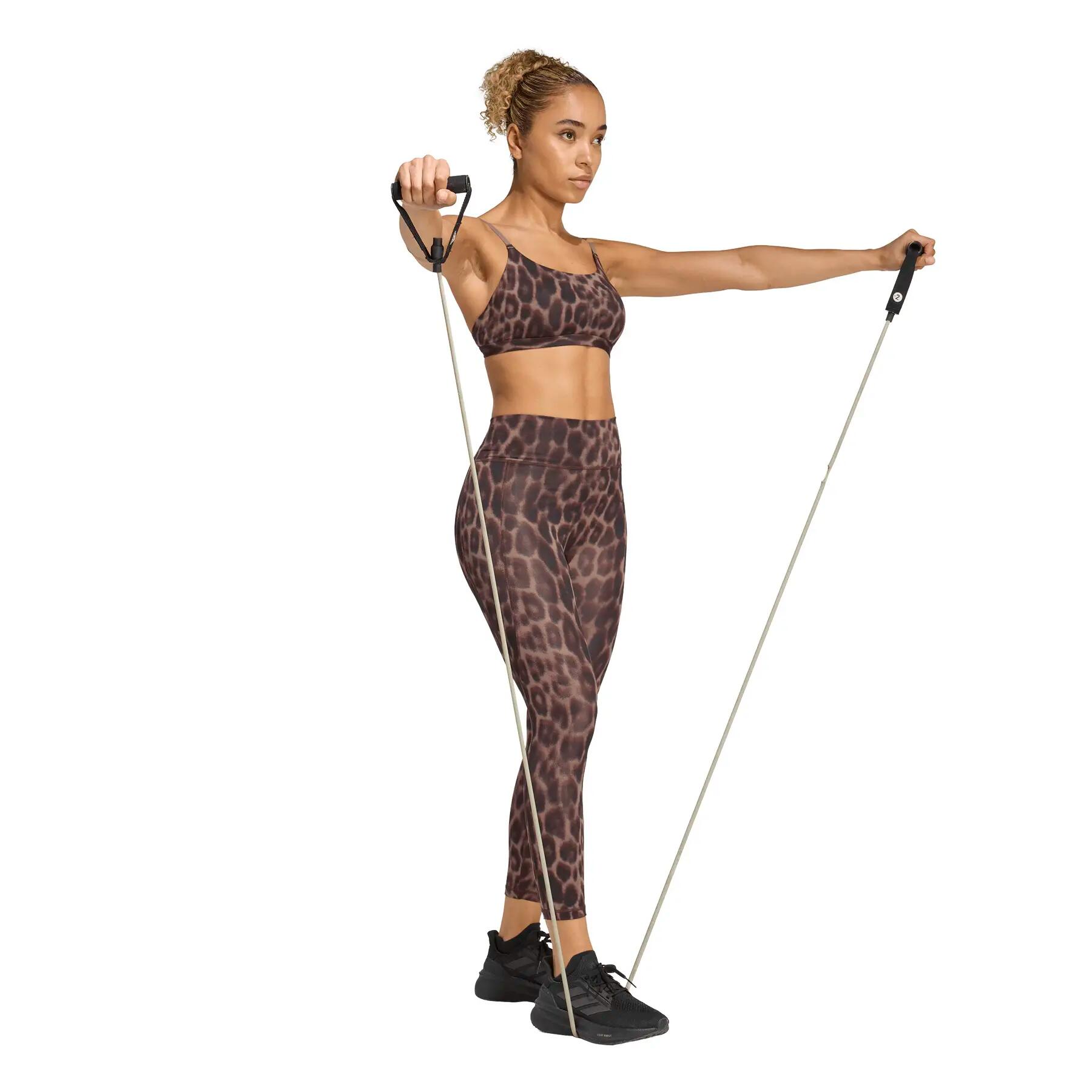 Damskie legginsy 7/8 adidas Optime Essentials Leopard 4/6