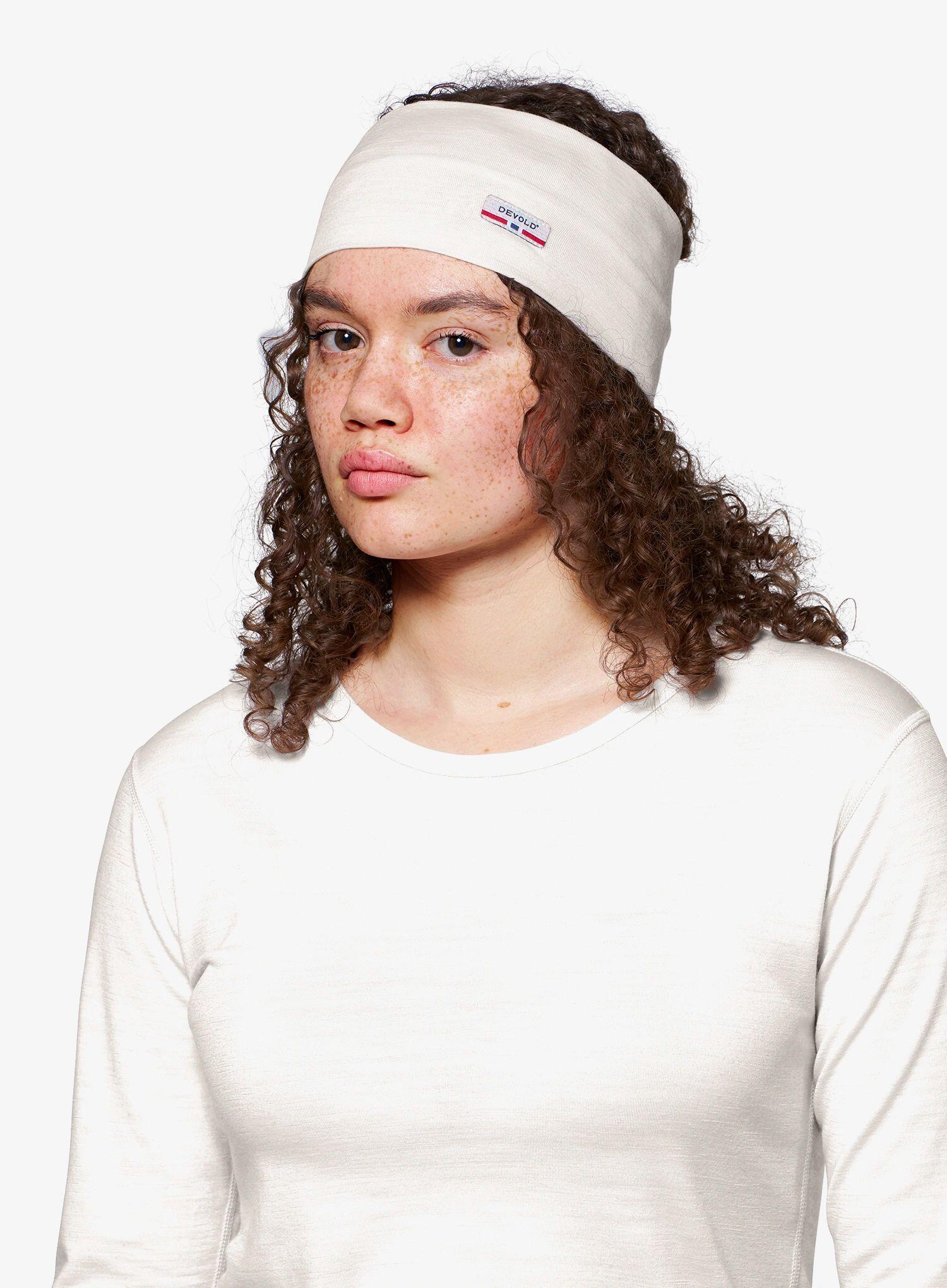 Opaska na głowę Devold Breeze Plus Merino 200 Headband - white 2/2