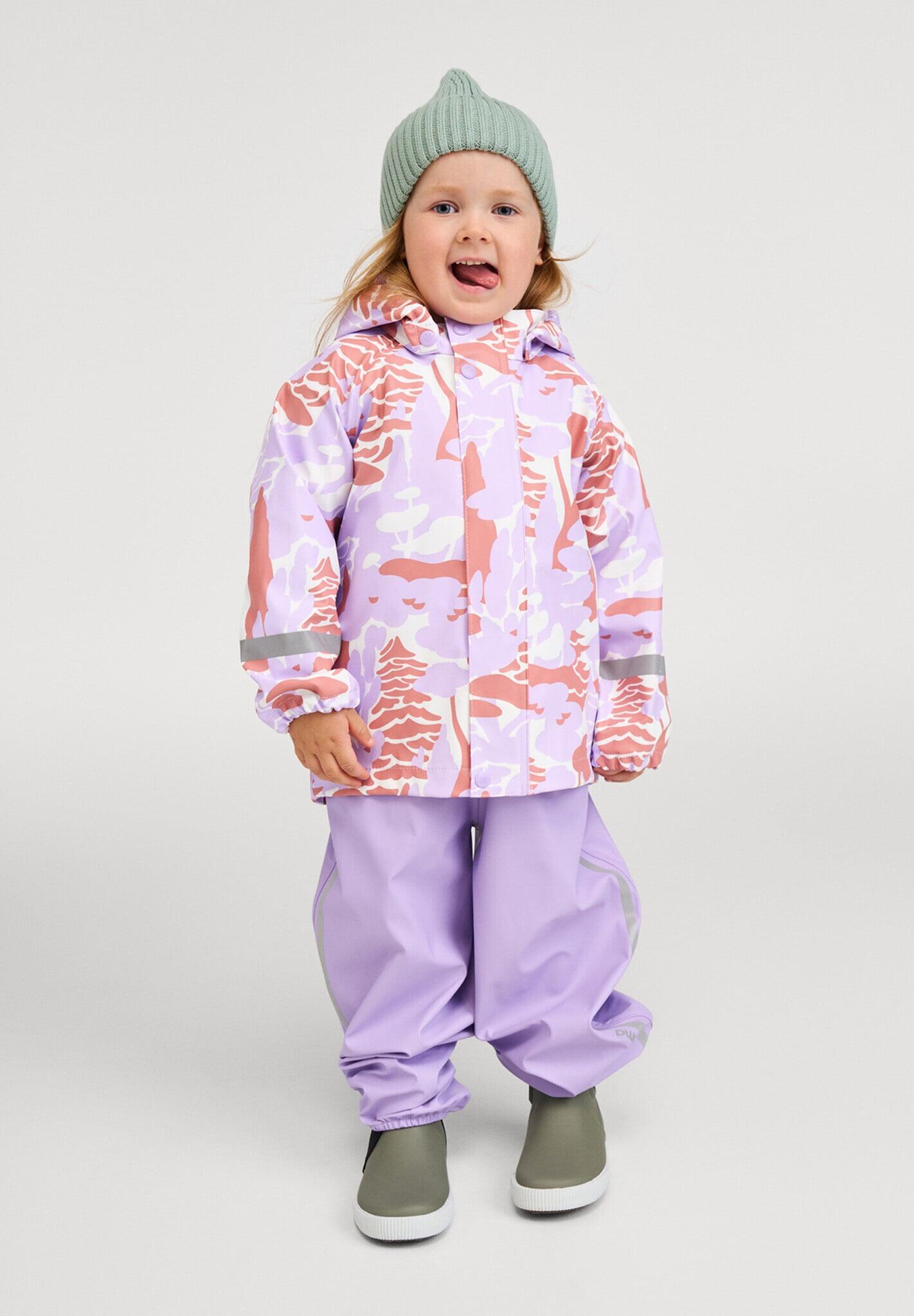 Kinder Regenjacke Vesi Blooming Lilac 3/5