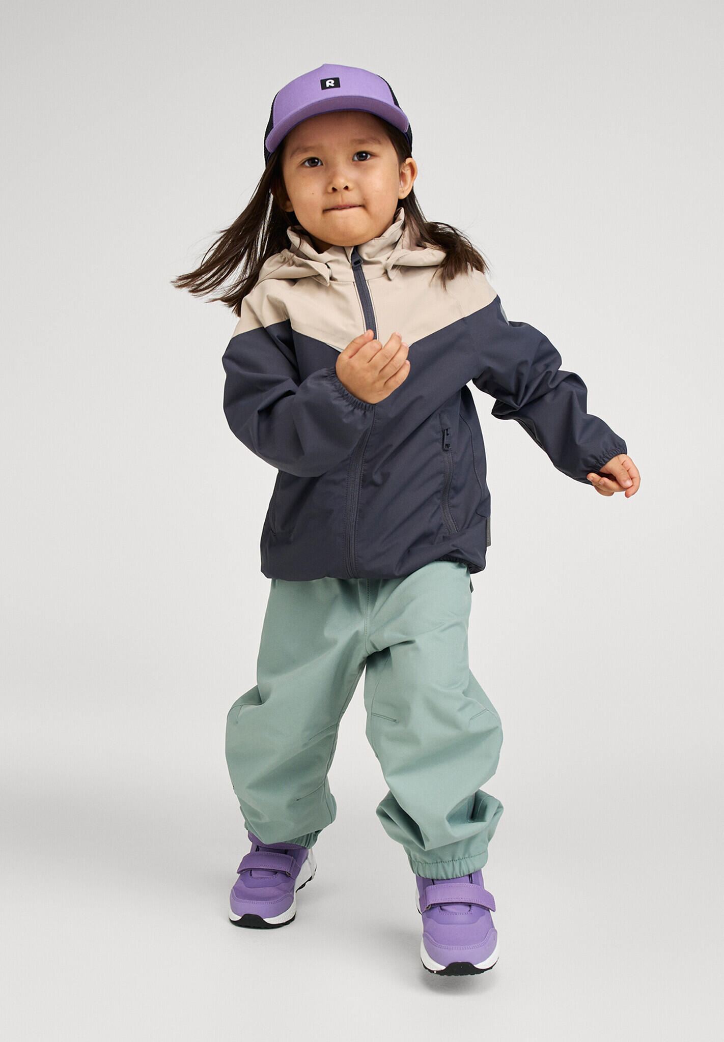Veste de pluie pour enfant tec Tuuliaho noir doux 3/5