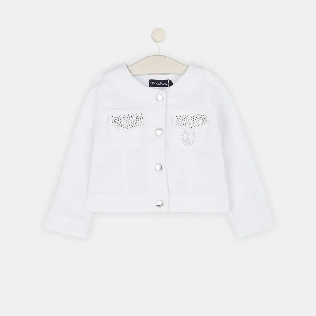 Chaqueta con Detalles en Blanco 3/3