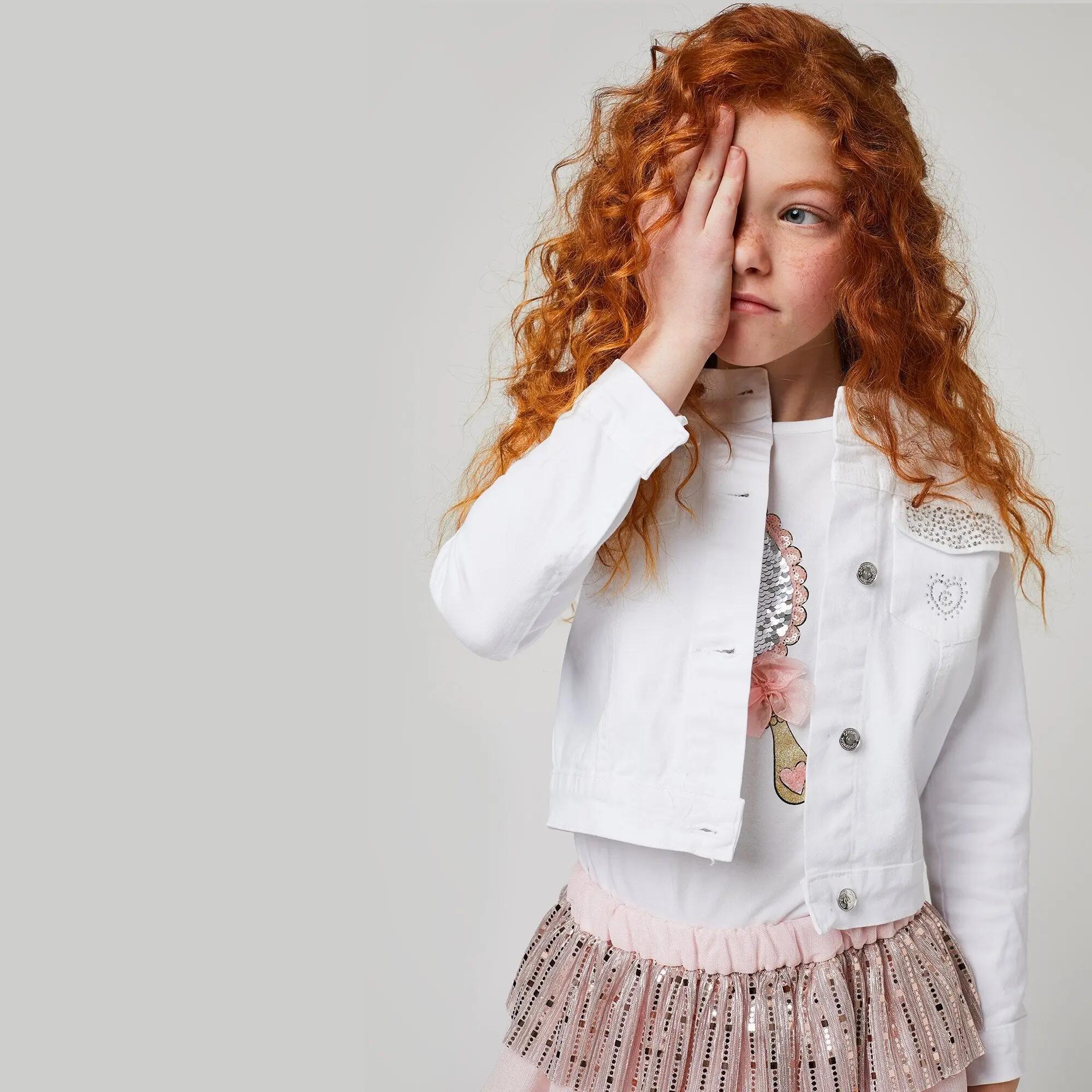 Chaqueta con Detalles en Blanco 2/3