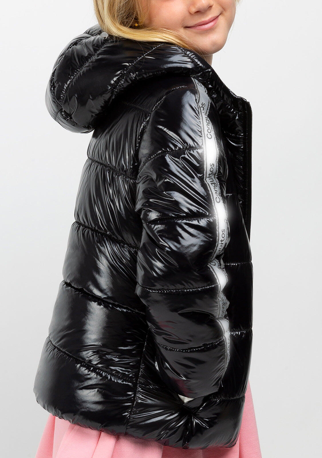 Anorak de Niña en Negro Reflectante 5/5