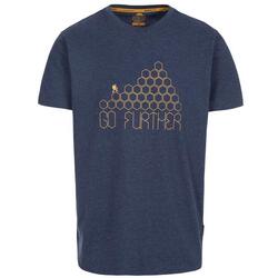 Tshirt Manches Courtes BUZZINLEY Homme (Bleu Marine Chiné)