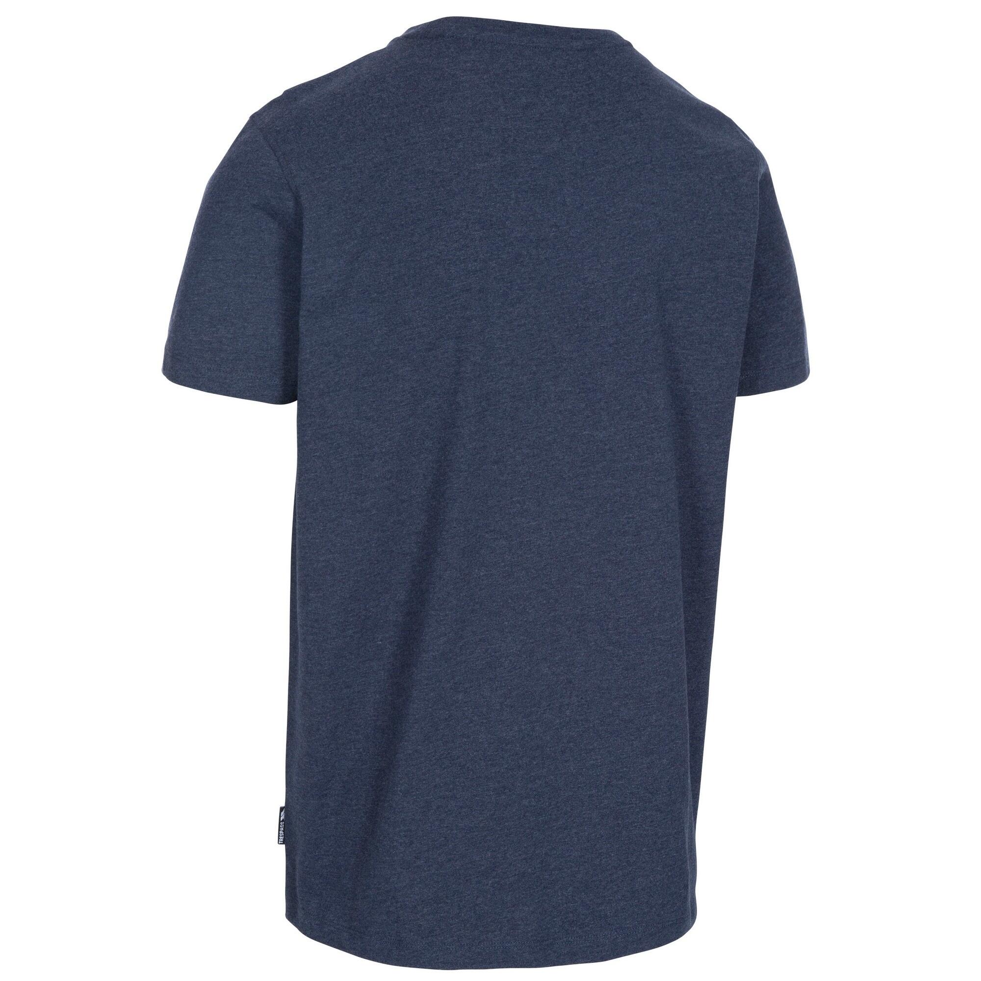 Tshirt Manches Courtes BUZZINLEY Homme (Bleu Marine Chiné) 2/5
