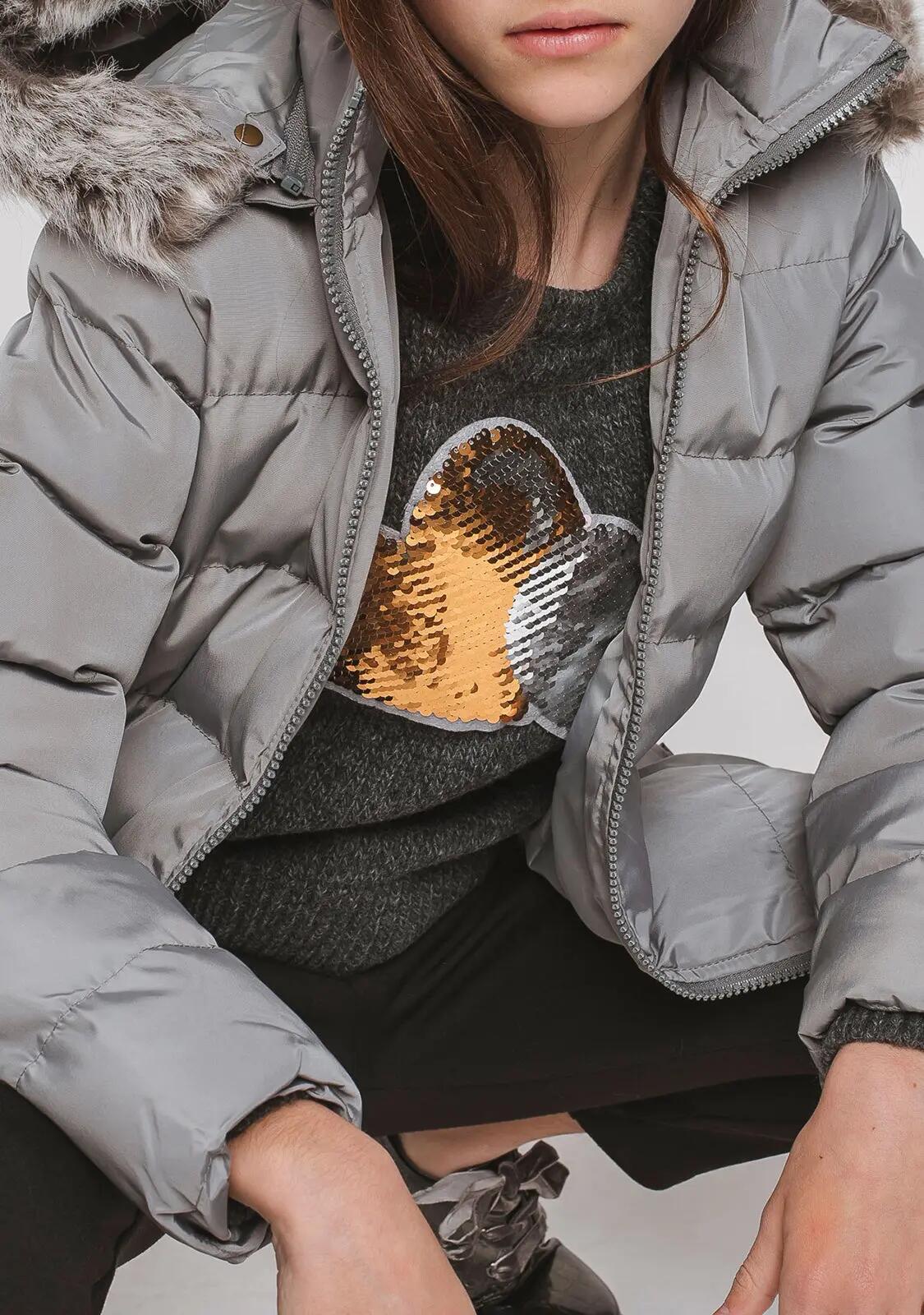Anorak gris de niña 3/3