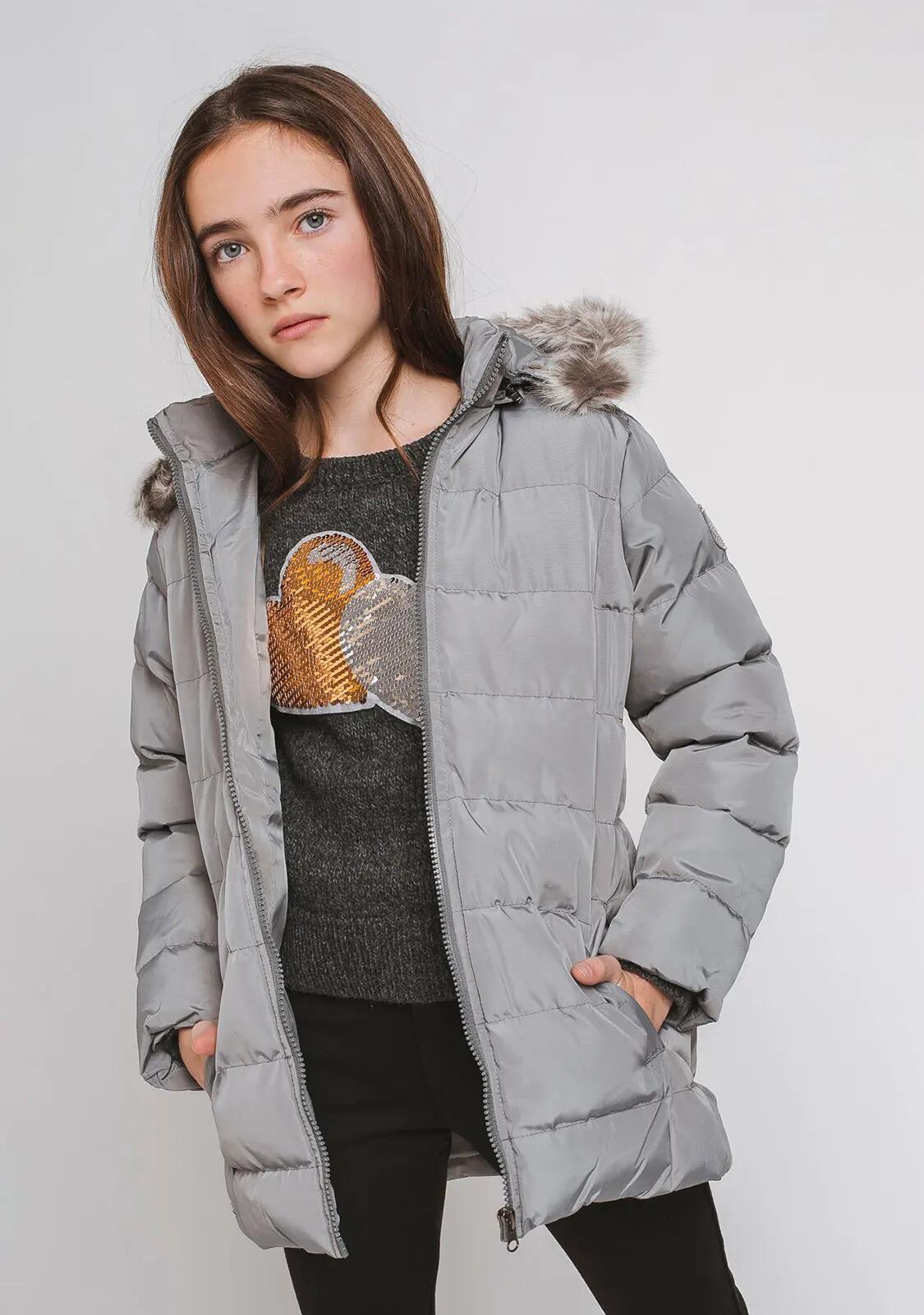Anorak gris de niña 2/3