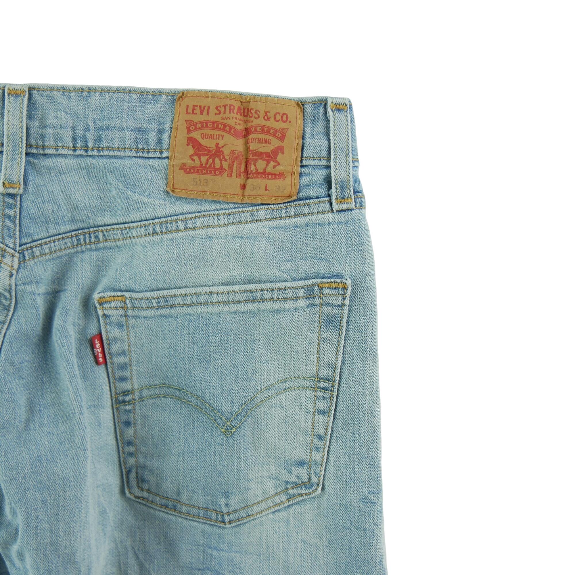 Calça jeans masculina Levi Strauss 513 regular W30/L32 7/7