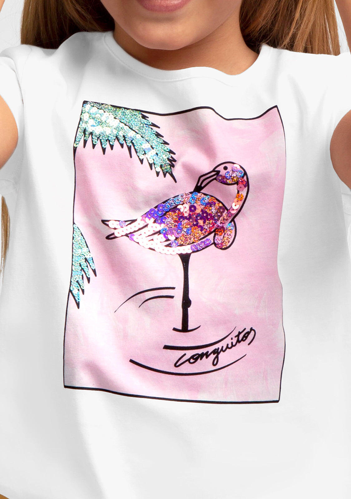 Camiseta de Niña Flamenco Lentejuelas 4/4