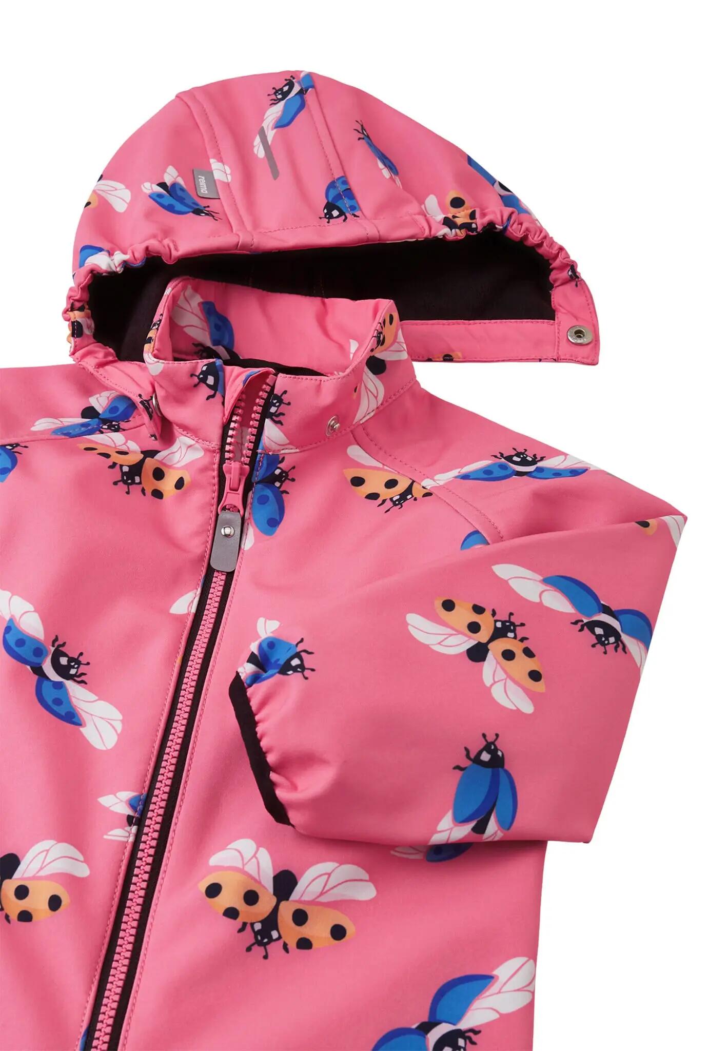 Tuta Softshell per Bambini Mjosa in corallo morbido 3/5