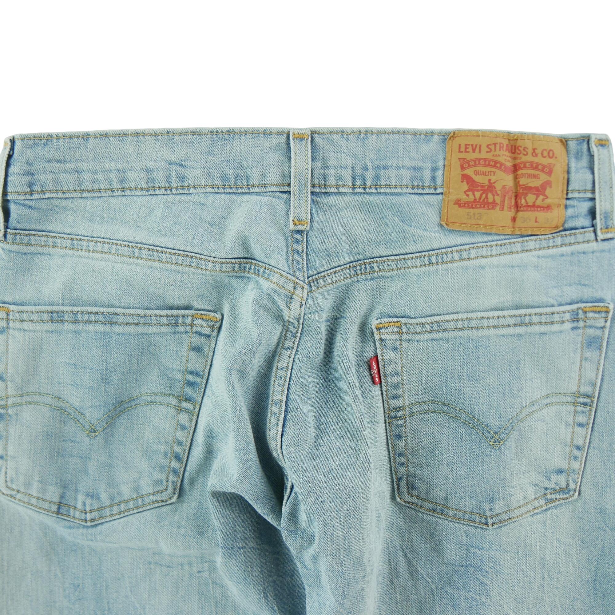 Calça jeans masculina Levi Strauss 513 regular W30/L32 4/7