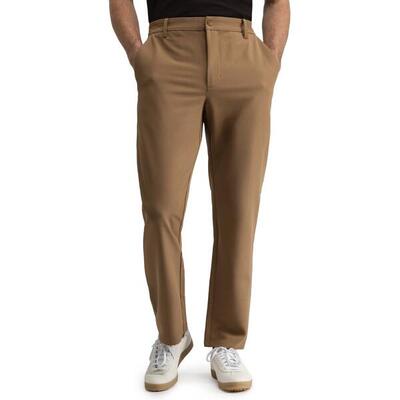 Heren golf broek winter driver brown bruin