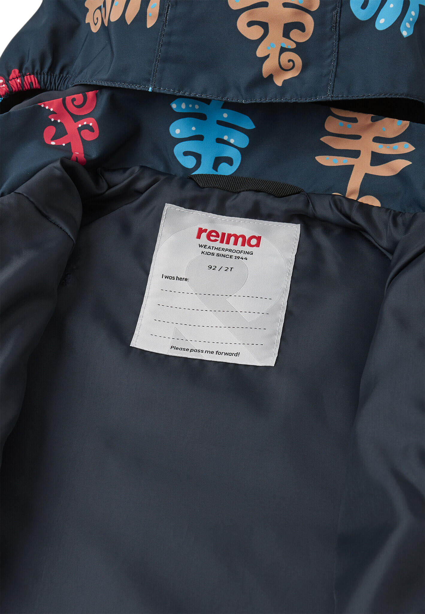 Giacca impermeabile per bambini tec Hete Navy 5/5