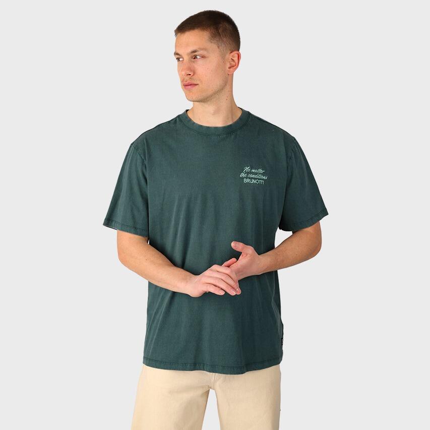 Heren O-hals Shirt Wandes Palm Surf Groen 3/7