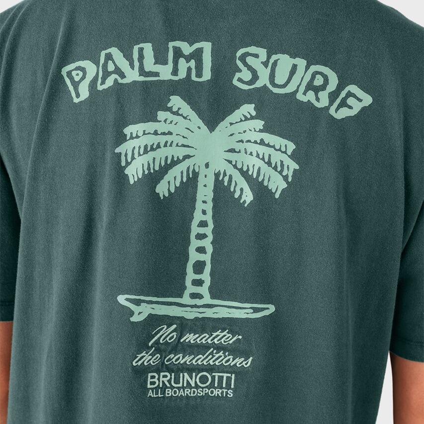 Heren O-hals Shirt Wandes Palm Surf Groen 7/7