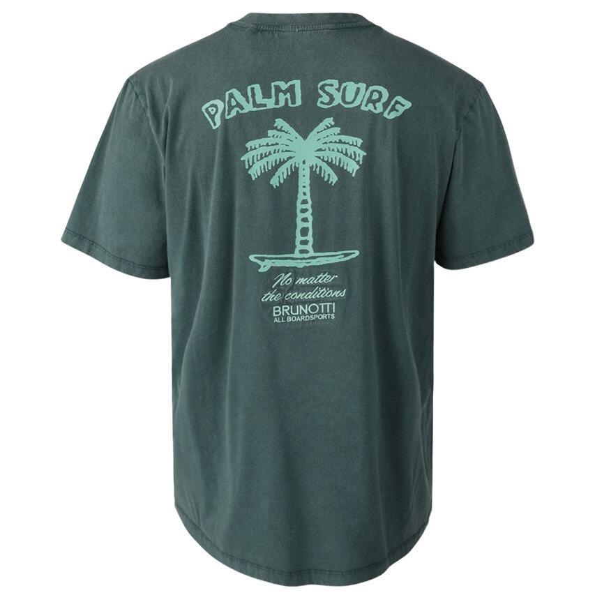 Heren O-hals Shirt Wandes Palm Surf Groen 5/7