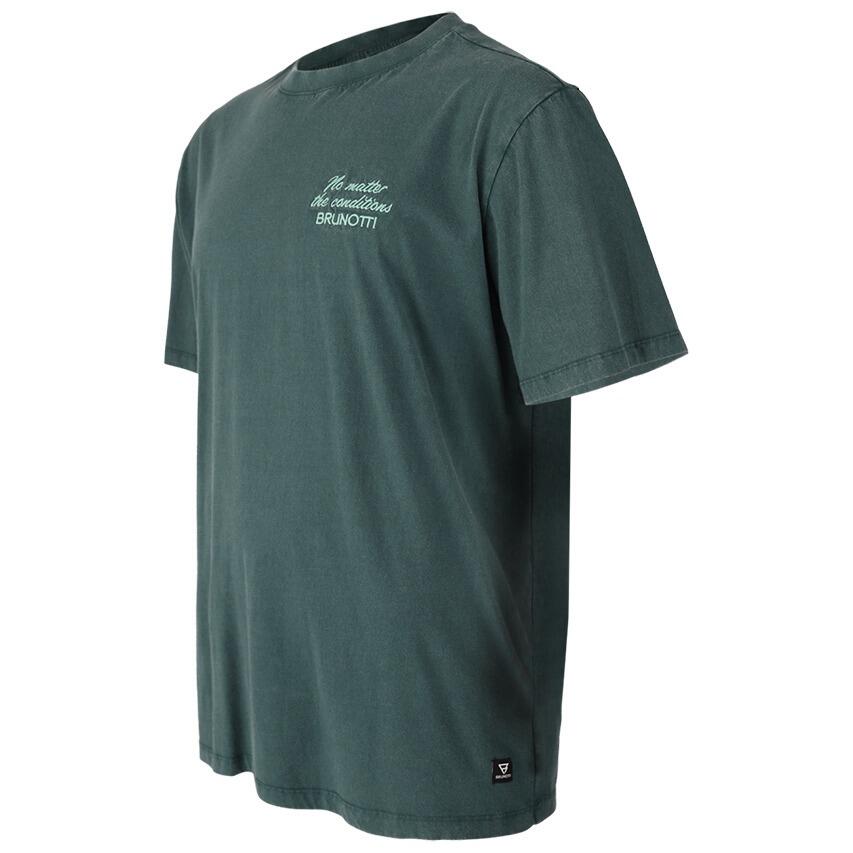 Heren O-hals Shirt Wandes Palm Surf Groen 6/7