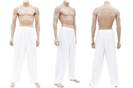 Pantalon Kung-fu & Tai Chi, Classique HDG | ShenLong® - Blanc - 2m00 - 2m10