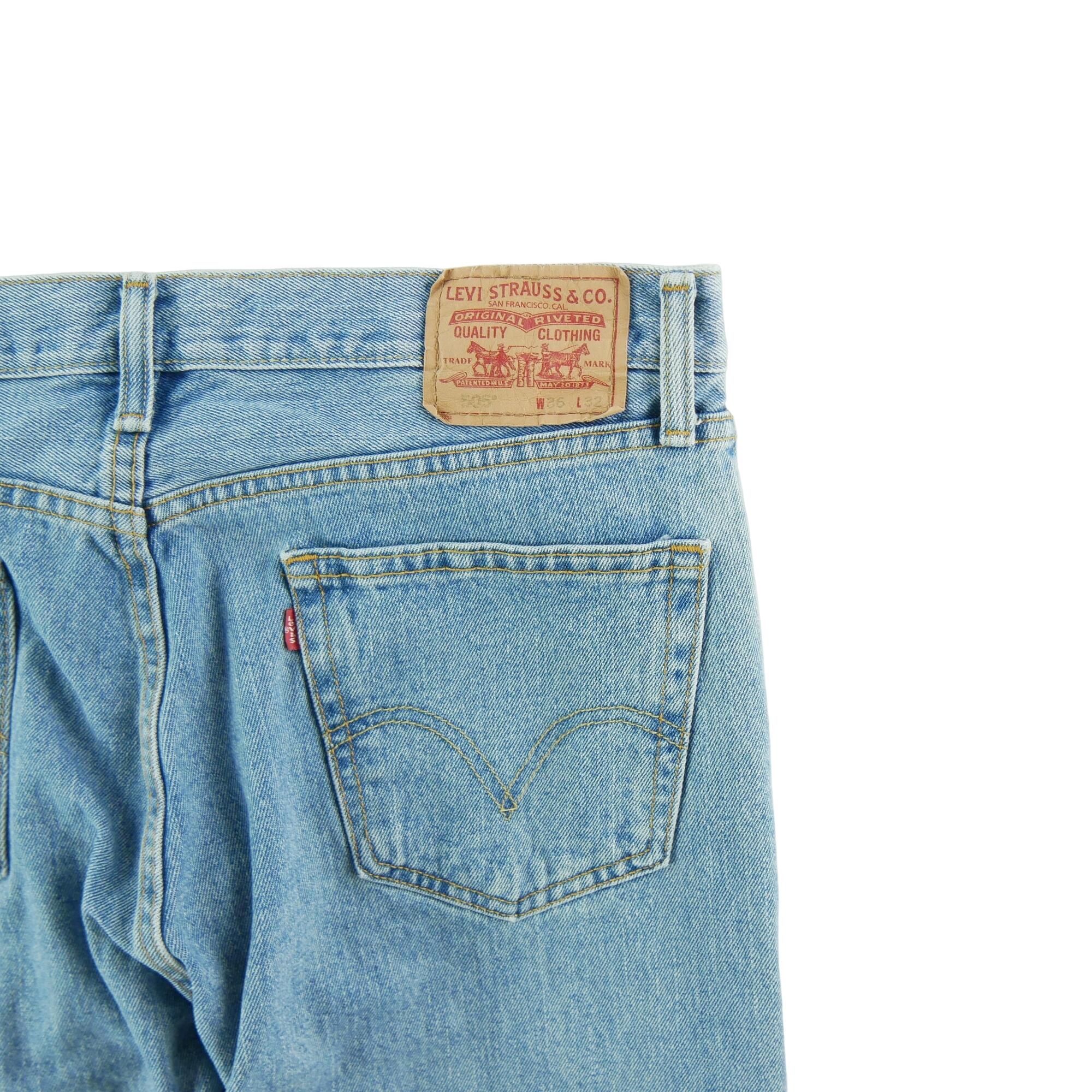 Calça jeans masculina Levi Strauss 505 regular W36/L32 7/7