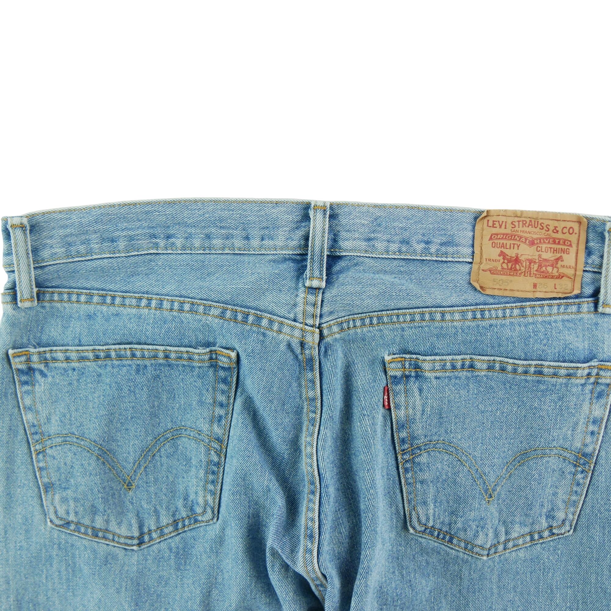 Calça jeans masculina Levi Strauss 505 regular W36/L32 4/7