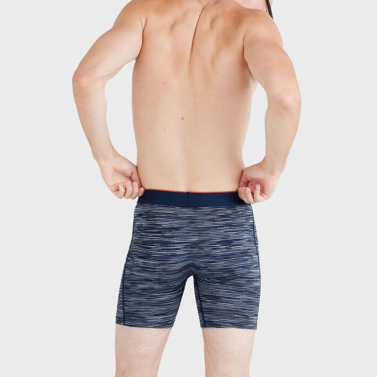 Multi-Sport Heren Multi Sport Mesh 3-Pack Microfiber Boxers Print Blauw 4/7
