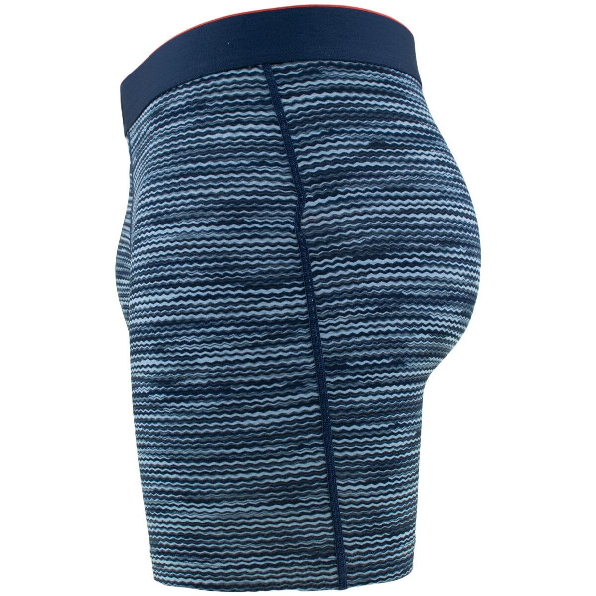 Multi-Sport Heren Multi Sport Mesh 3-Pack Microfiber Boxers Print Blauw 6/7