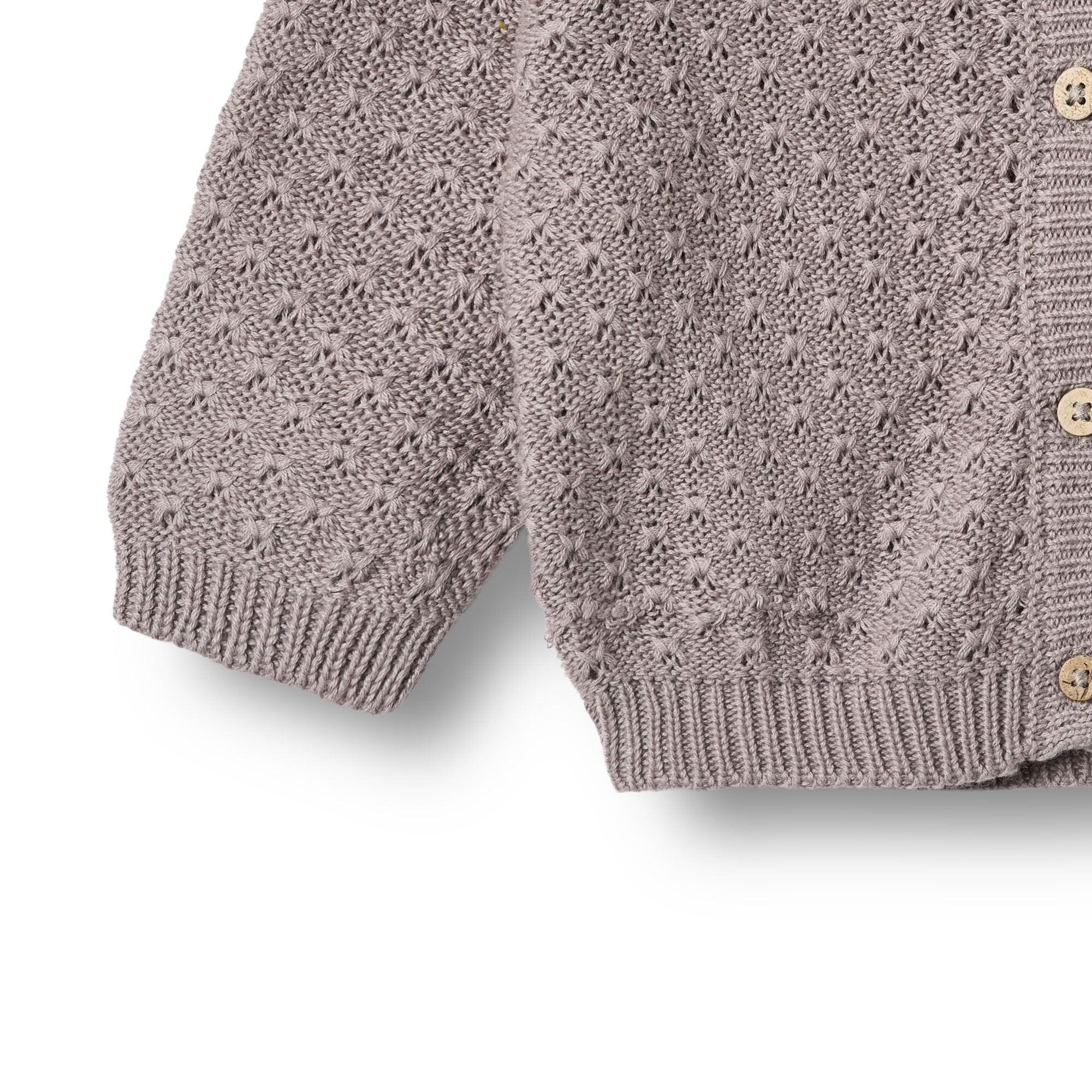 Baby Strickjacke Magnella dusty purple 4/5