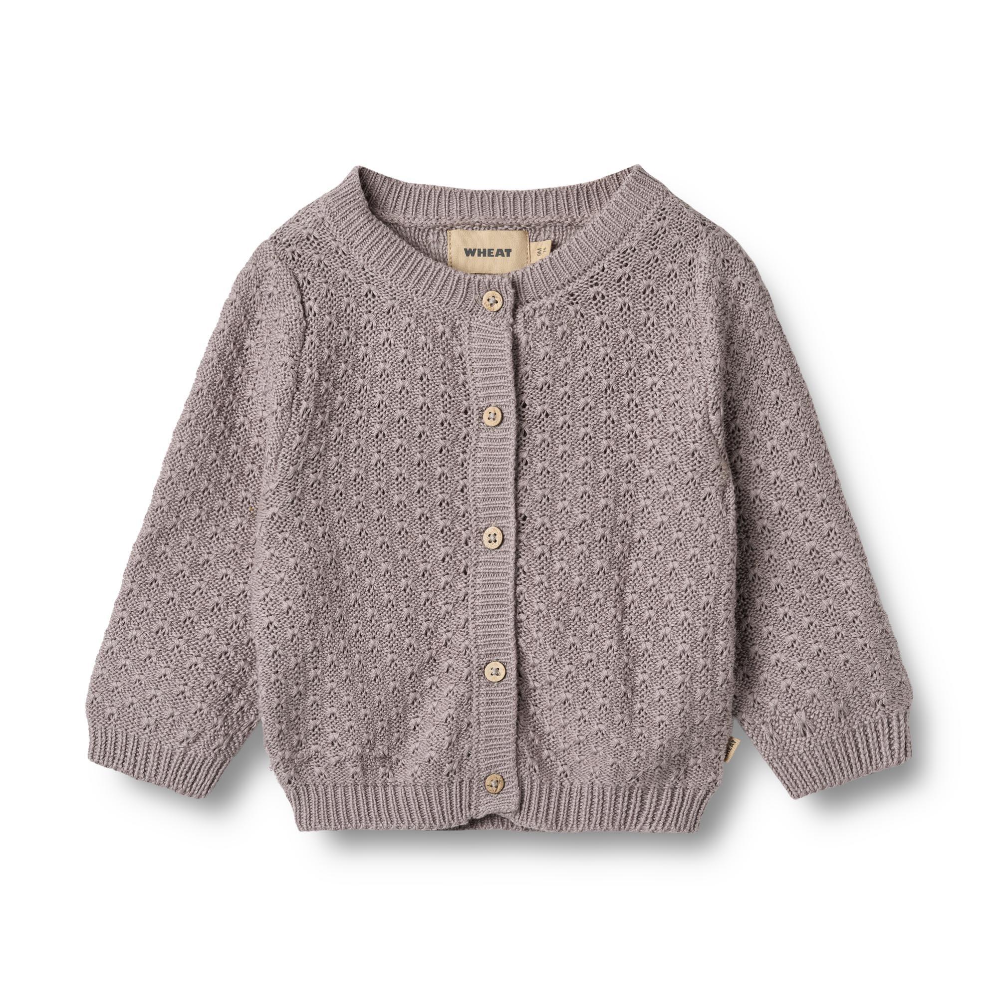 Baby Strickjacke Magnella dusty purple 1/5