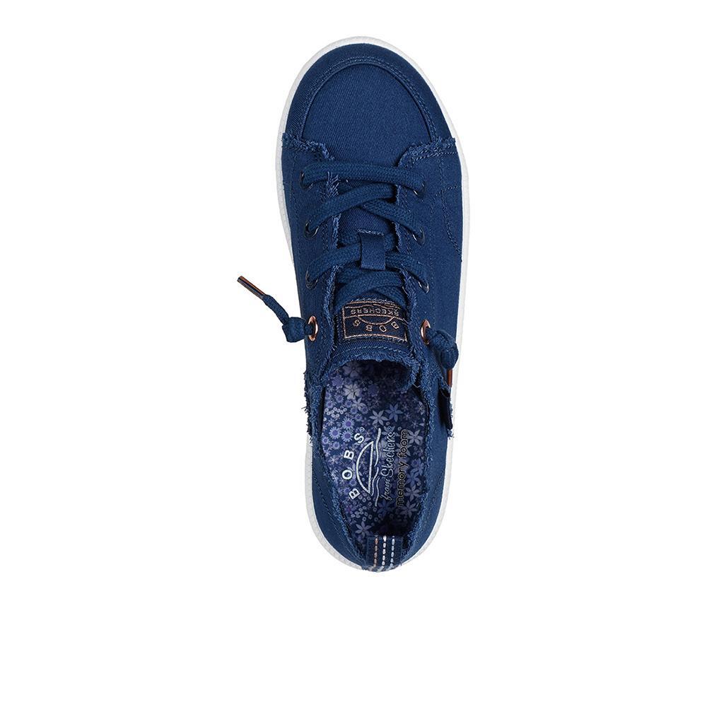 Zapatillas Skechers Mujer B Cute 2.0 Frayed Canvas Azul 3/4