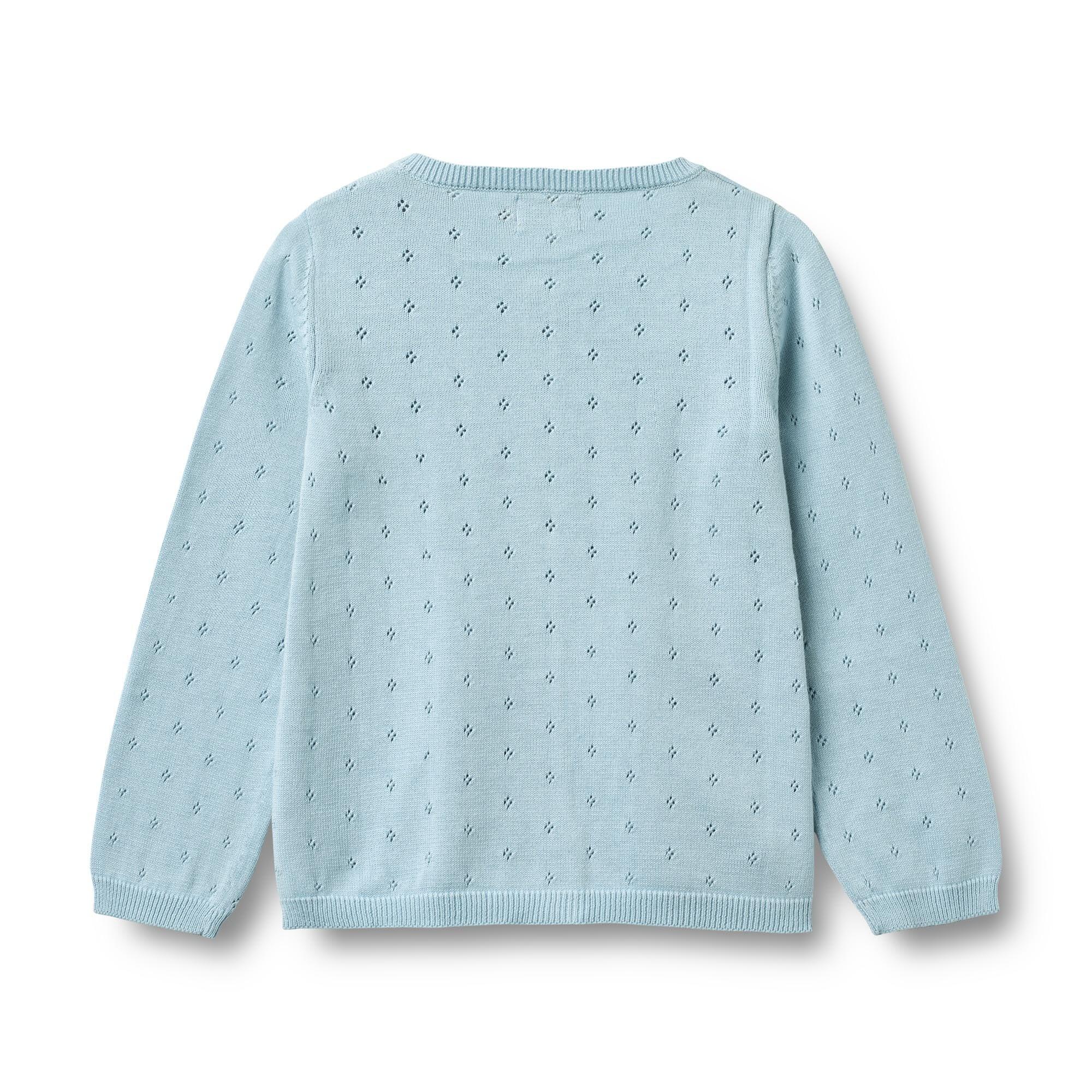 Mädchen Strickjacke Maia summer sky 2/3