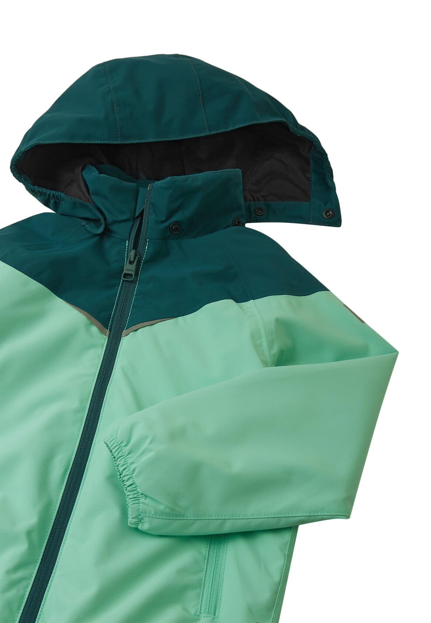Giacca da pioggia per bambini tec Tuuliaho Fresh Mint 3/5