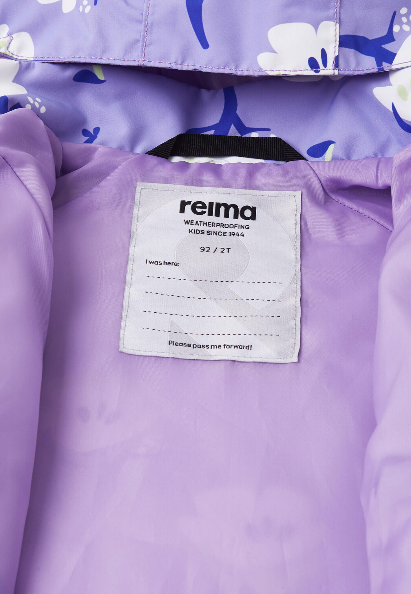 Giacca da pioggia per bambini tec Hete color lilla ametista 5/5