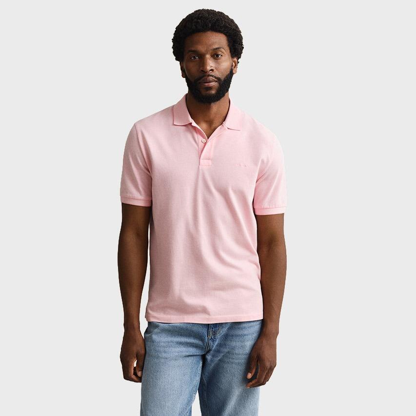 Heren Polo Shirt 2 Tone Roze 2/5