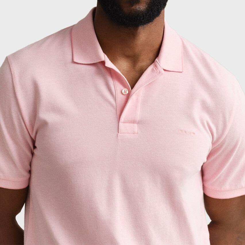 Heren Polo Shirt 2 Tone Roze 5/5