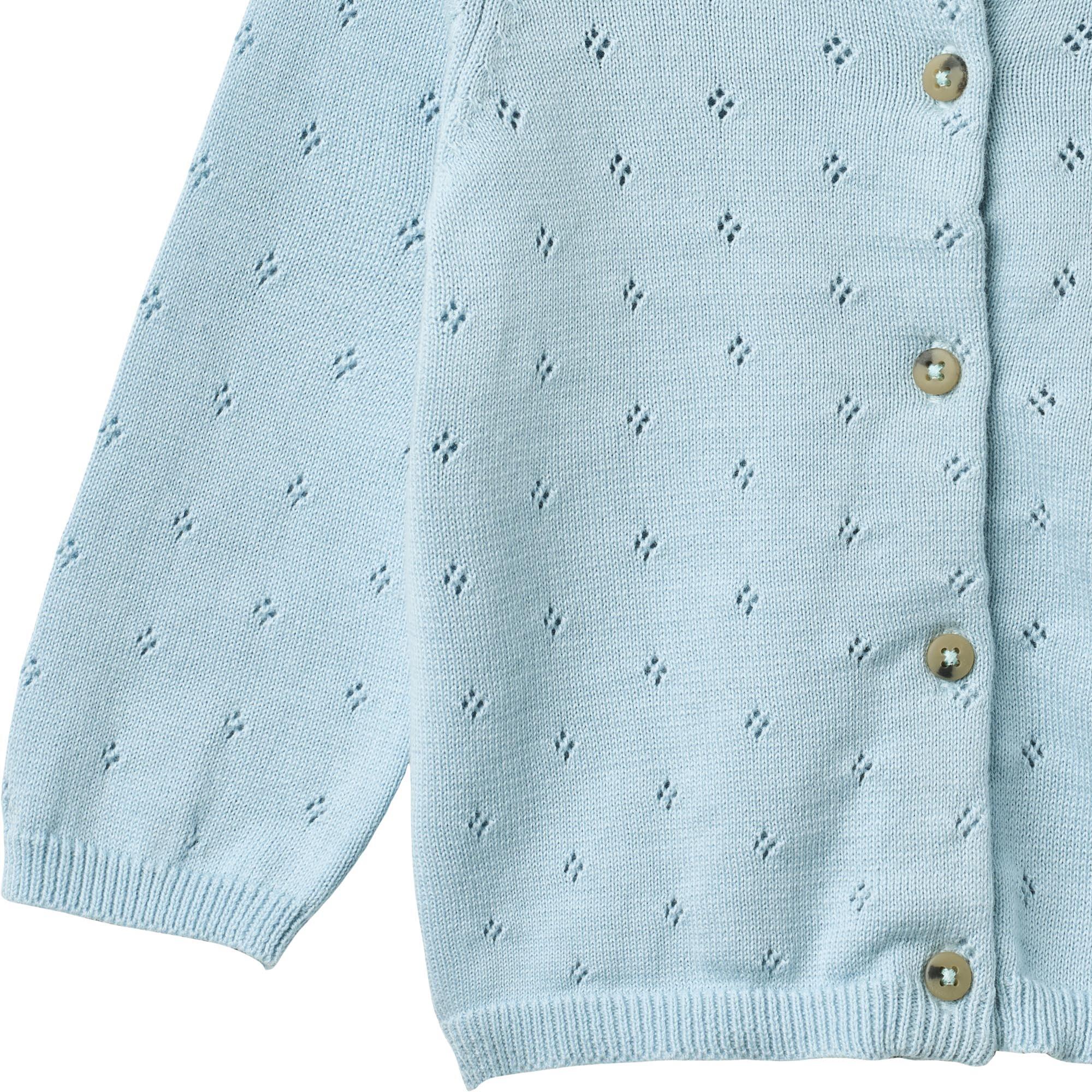 Baby Strickjacke Maia summer sky 4/4