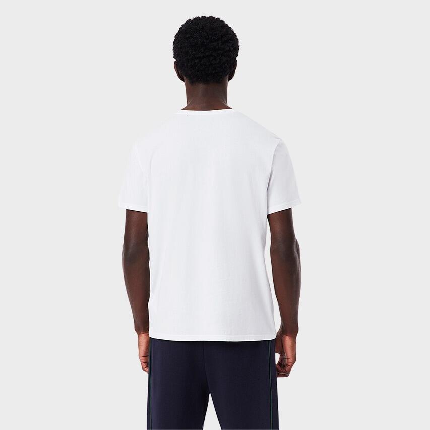 Heren 3-Pack V-hals Shirts Basic Wit 3/5