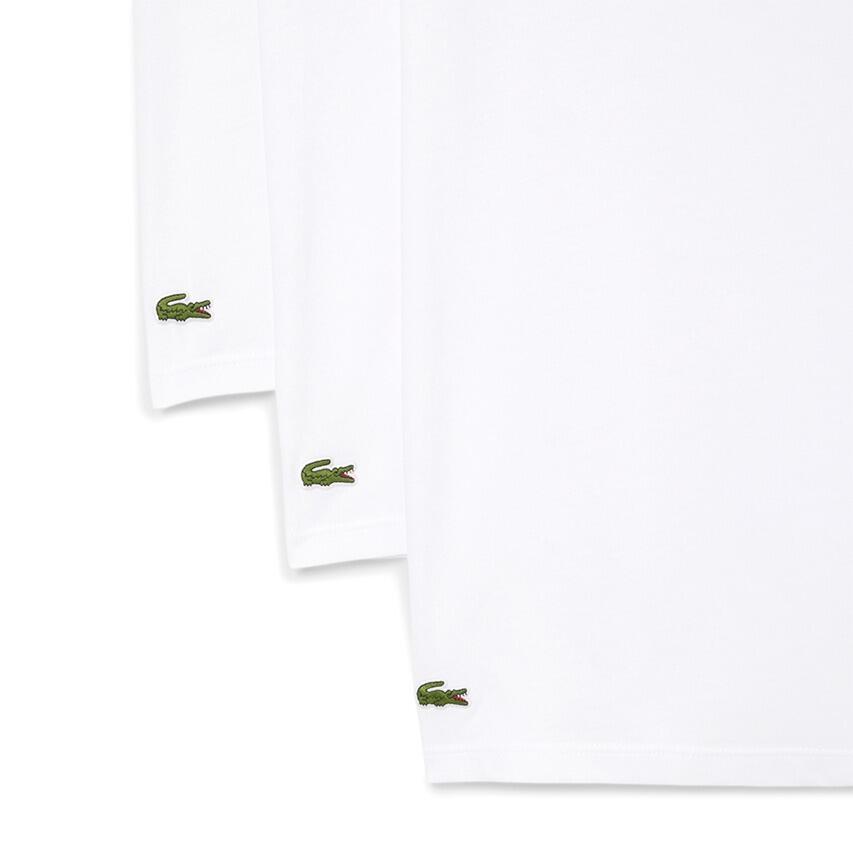 Heren 3-Pack V-hals Shirts Basic Wit 5/5