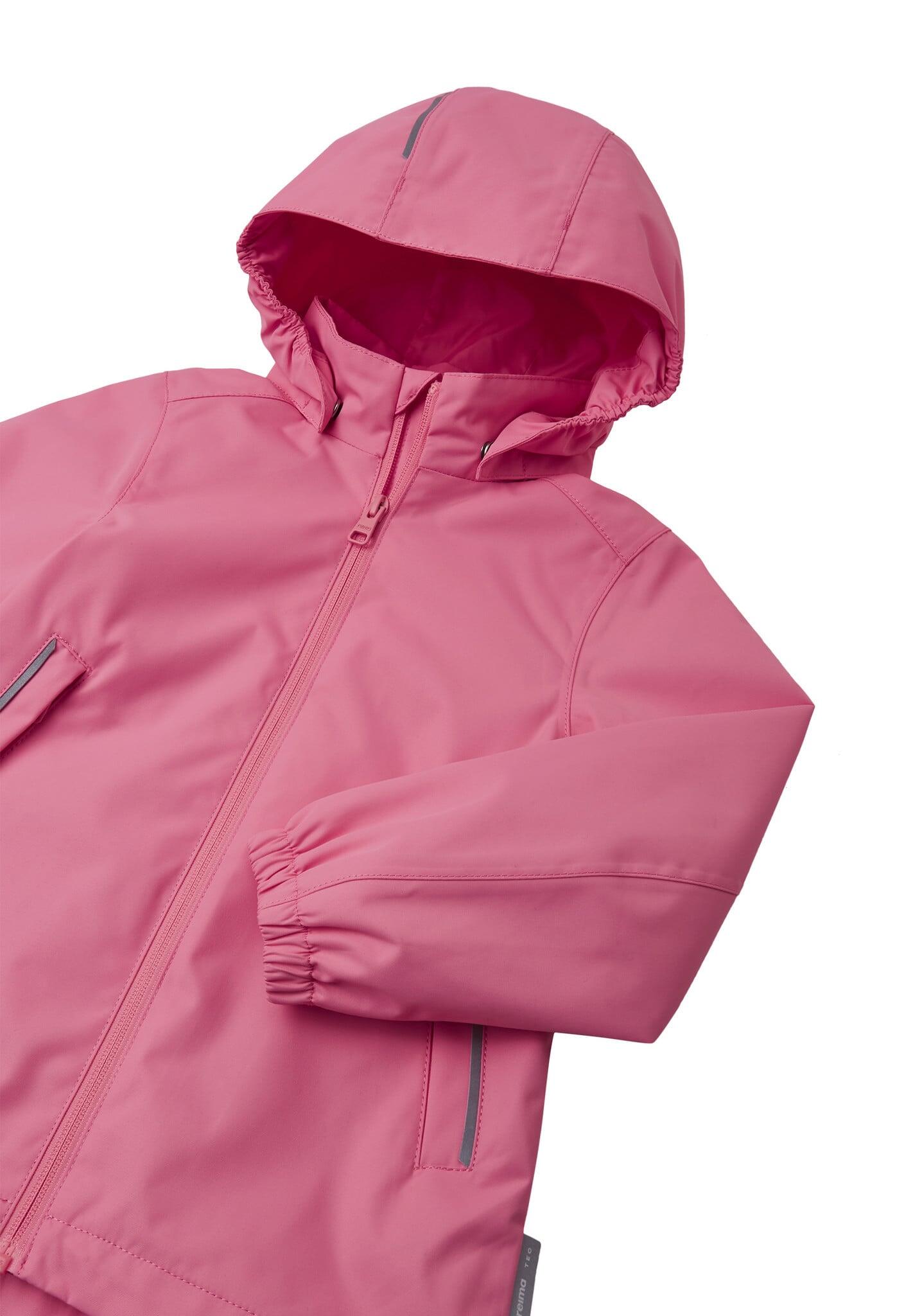 Giacca da pioggia per ragazze Tec Anise Sunset Pink 3/5