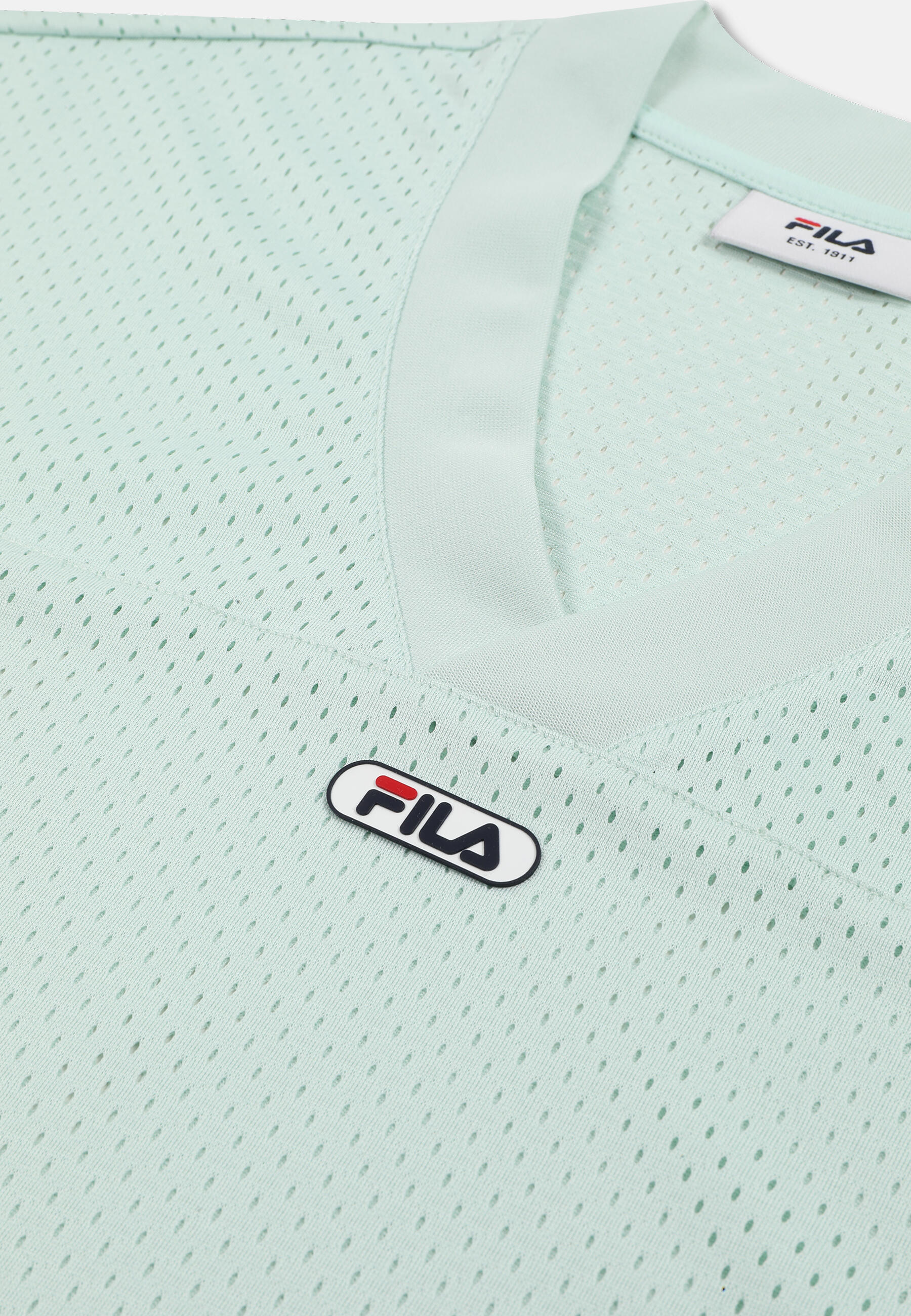 FILA Apparel CAPALLE Oversized V-Ausschnitt Mesh T-Shirt-Kleid 3/3