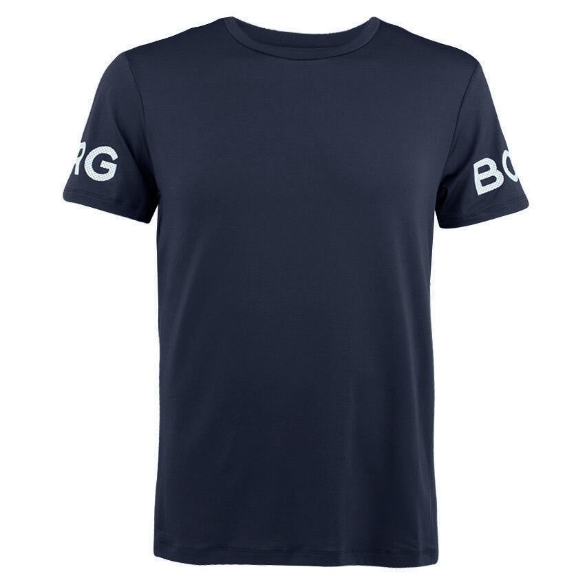 Multi-Sport Heren Performance O-hals Shirt Basic Logo Blauw 1/6