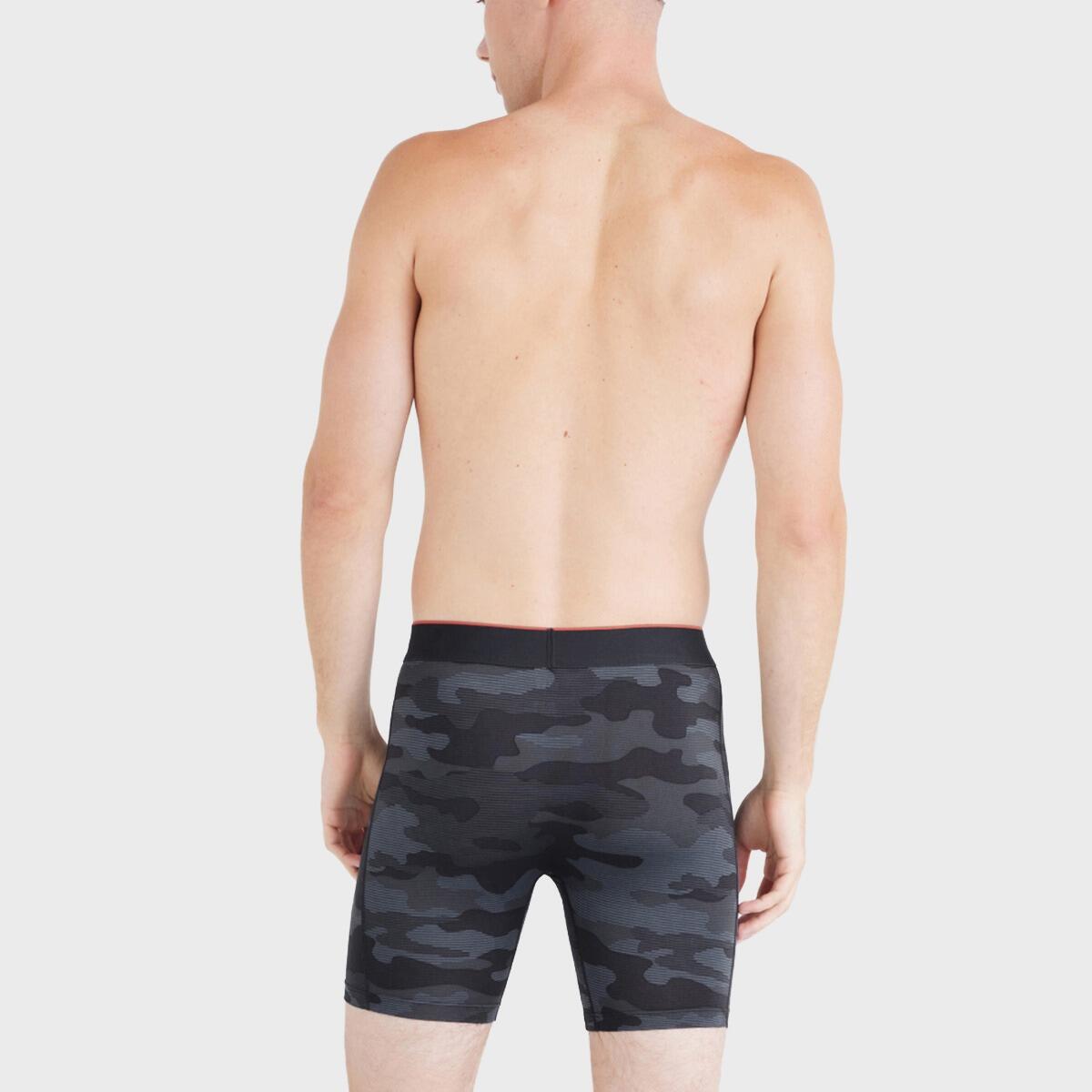 Multi-Sport Heren Multi Sport Mesh Microfiber Boxer Camo Zwart & Blauw 4/6