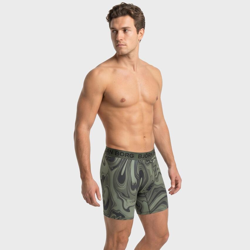 Multi-Sport Heren Sports 5-Pack Microfiber Boxers Basic Print Multi III 2/7