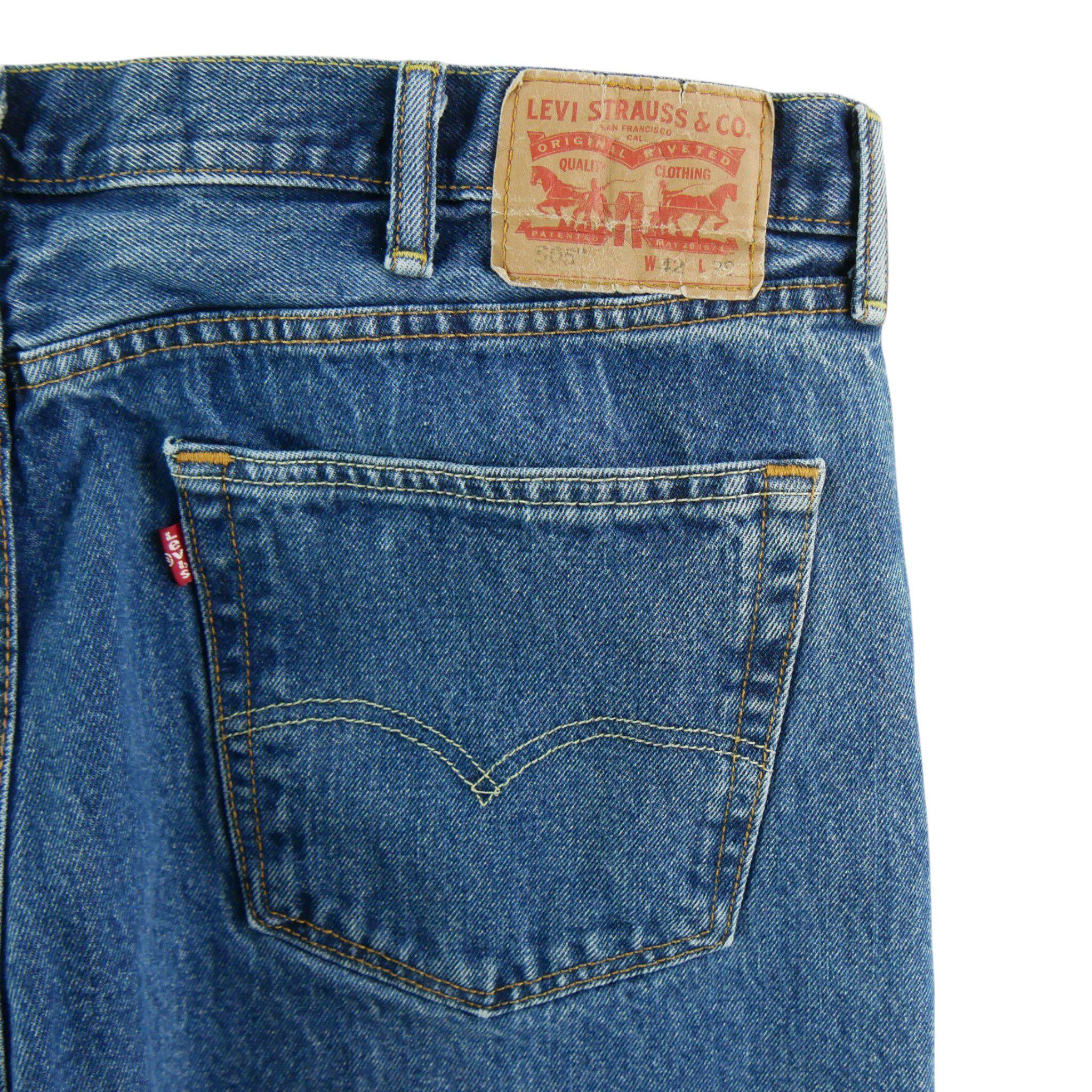 Calça jeans masculina Levi Strauss 505 regular W42/L29 7/7