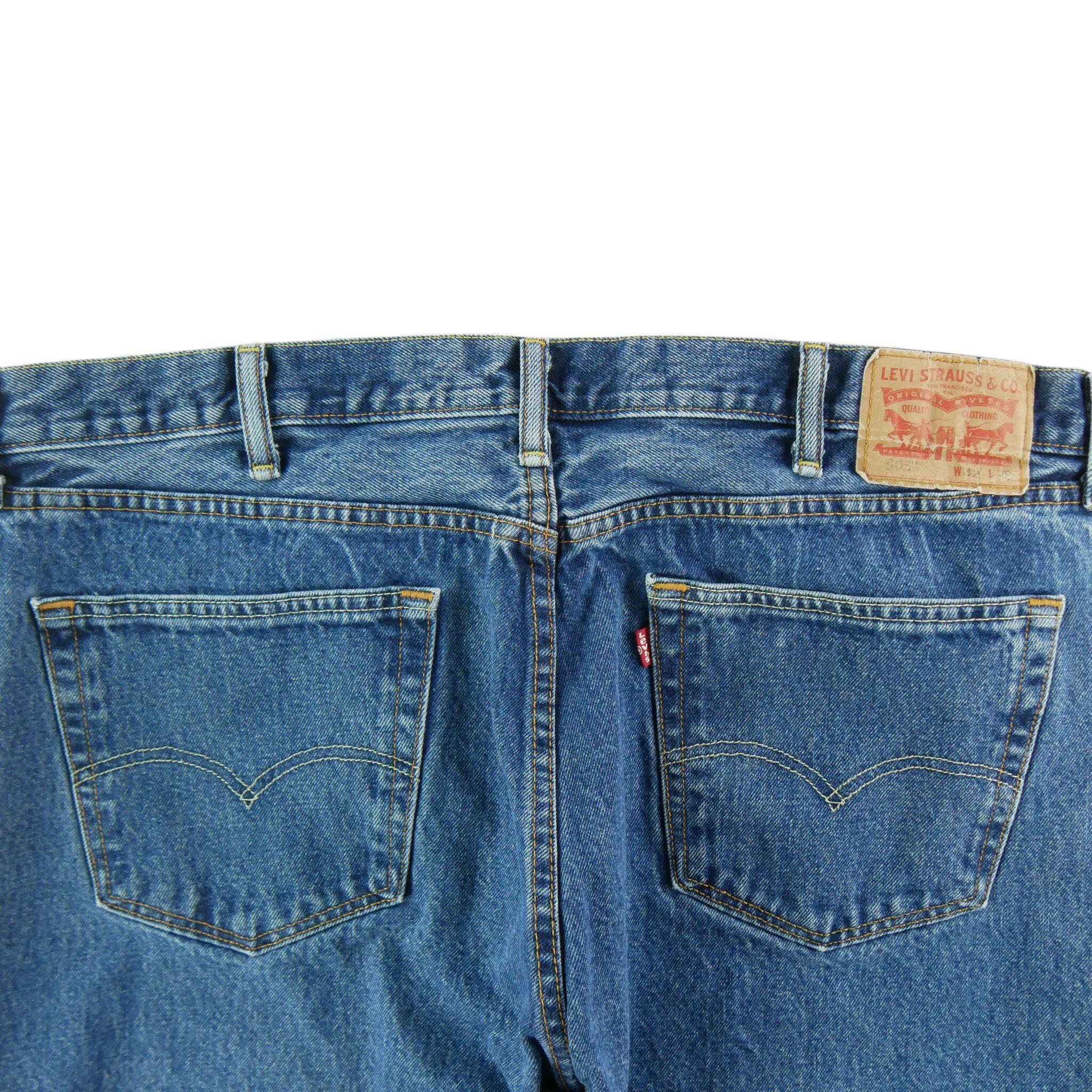 Calça jeans masculina Levi Strauss 505 regular W42/L29 4/7